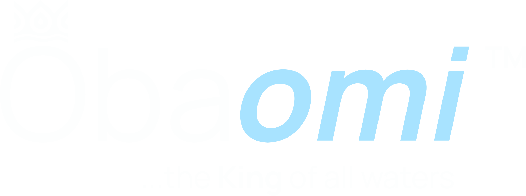 Obaomi logo white variant